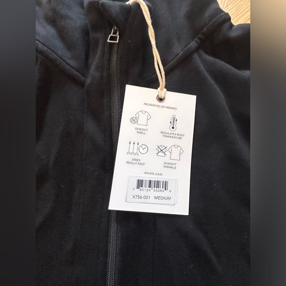 COPY - NWT Woolx Black Hoody Women’s Medium - Picture 3 of 7